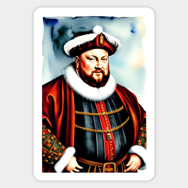 Santa Henry VIII (Celebrity Christmas) Sticker by robsteadman